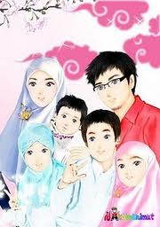 Gambar kartun keluarga muslim  Kumpulan Gambar Foto Kartun