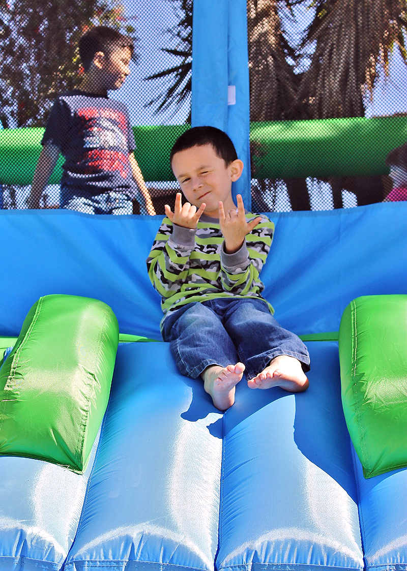 Own your own bounce house or inflatable for a fraction of the cost of rentals, with Blast Zone. Featured is the Big Ol Bouncer with a 12' x 15' footprint and 600lb capacity! #sponsored