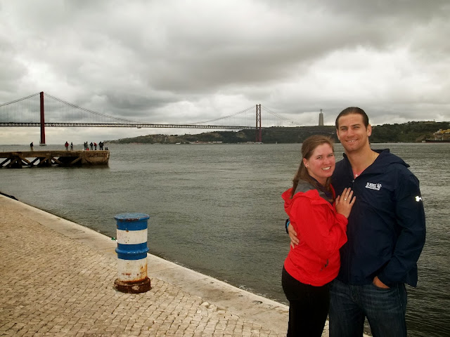 25th of April Bridge and the Statue of Christ the King in Lisbon on Semi-Charmed Kind of Life