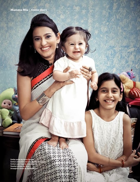 Television (TV) Actress Smita Bansal with Kids (Children) Daughters Stasha Bansal & Anaagha Bansal | Television (TV) Actress Smita Bansal Family Photos | Real-Life Photos