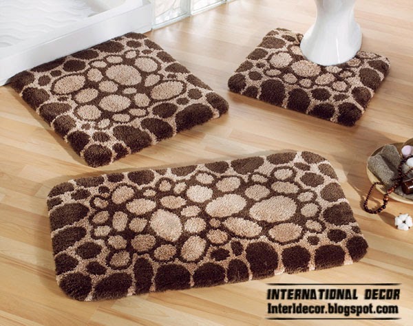 Latest models of bathroom rugs and rug sets