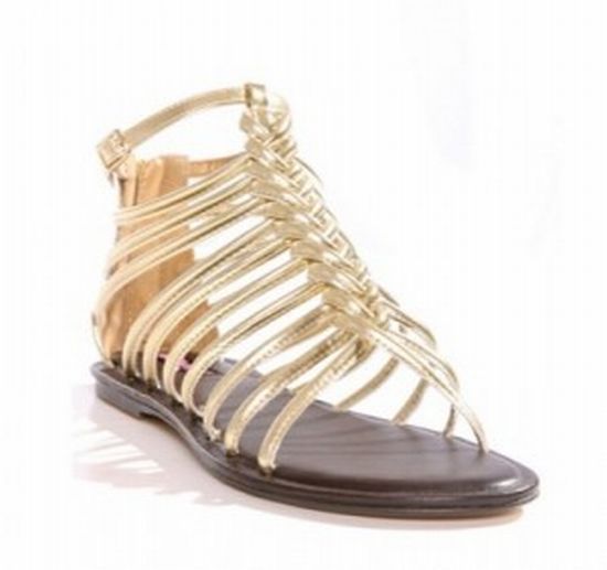 Super Cute Gold Gladiator Sandal | SHOES FOOTWEAR | SPORTY SHOES