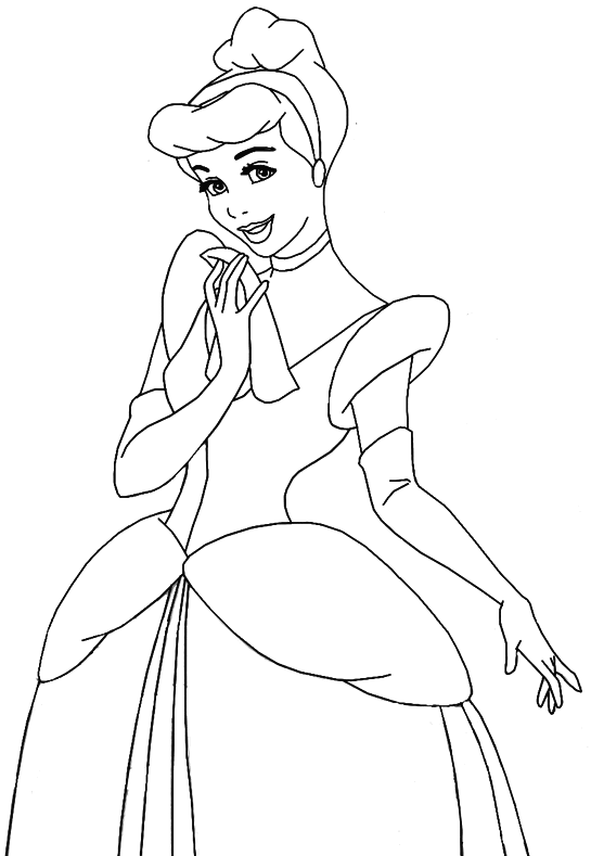 Princess Pictures To Color 1