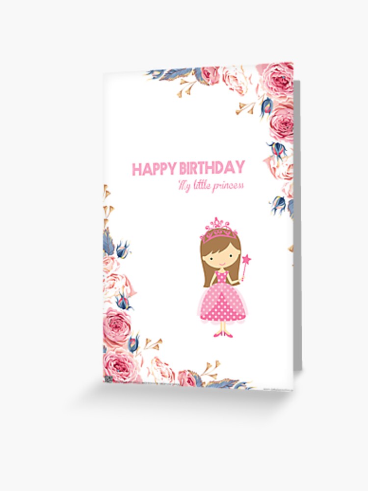 Happy birthday my little princess - Birthday Card - sinhala Readers ...