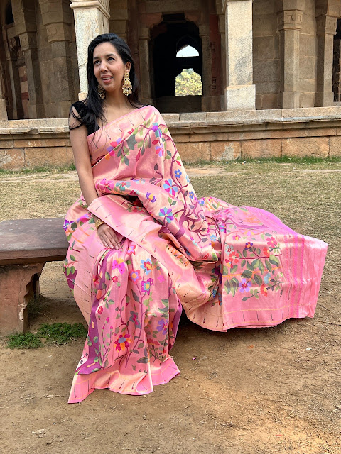 jamdani paithani saree