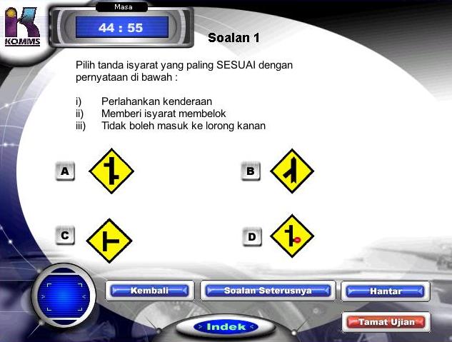 Ujian JPJ (KPP TEST) Undang-undang Teory Berkomputer JPJ 