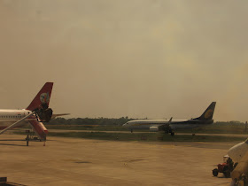 Jet Airways, Kingfisher planes at Bajpe