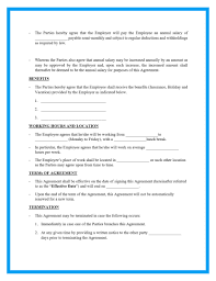 employment contract format