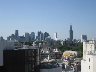 View of Tokyo skyline from Harajuku