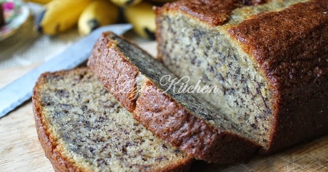 Kek Pisang Yang Sangat Lembab - Azie Kitchen