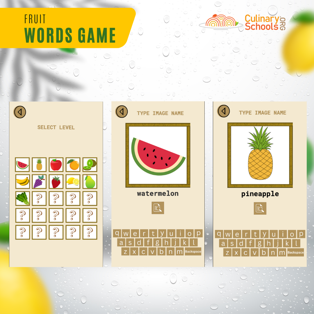 Fruit Words Game