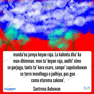 carpan madura, sastra madura, mat toyu, bahasa madura, peribahasa madura, okara kakanten, pulau oksigen, sastrawan madura, budaya madura,