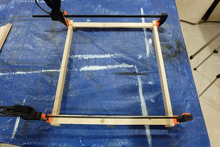 mirror frame assembly glue drying