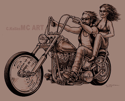 Bike tattoos. I was commissioned to do this art for a tattoo design.