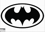 For this vector i wanted, to simple have the batman symbol, the writing is .