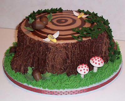 I love making these chocolate tree stump cakes Each time I try to create 