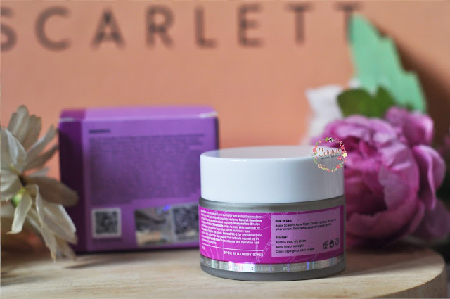 Review Scarlett Acne Cream Night