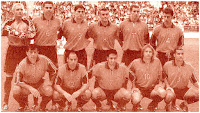 Selección de ESPAÑA - Temporada 2000-01 - Cañizares, Fernando Hierro, Diego Tristán, Luis Enrique, Iván Helguera y Guardiola; Nadal, Manuel Pablo, Raúl, Mendieta y Juanfran - ESPAÑA 4 (Fernando Hierro, Javi Moreno, Raúl y Diego Tristán), BOSNIA-HERZEGOVINA 1 (Beslija) - 02/06/2001 - Mundial de Corea y Japón 2002, fase de clasificación - Oviedo, nuevo estadio Carlos Tartiere - Alineación: Cañizares; Manuel Pablo, Fernando Hierro, Nadal, Juanfran; Gaizka Mendieta (Munitis, 57'), Iván Helguera (Valerón, 46'), Guardiola, Luis Enrique (Javi Moreno, 75') Raúl y Diego Tristán