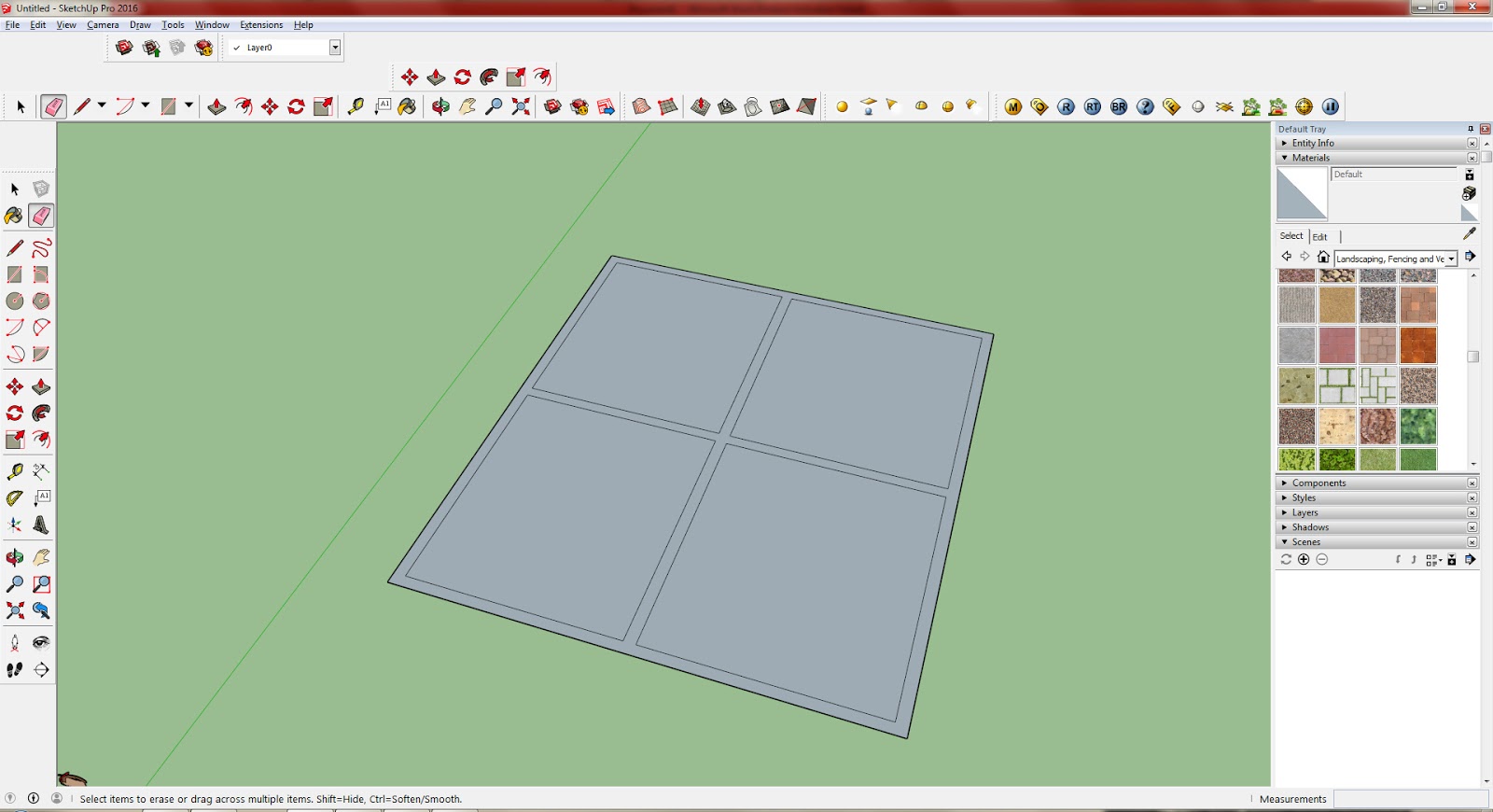 TUTORIAL DESIGN DENAH RUMAH MENGGUNAKAN SKETCHUP PRO 2016 Desain Rumah