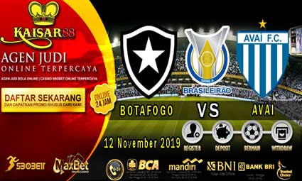 PREDIKSI BOLA TERPERCAYA BOTAFOGO VS AVAI 12 NOVEMBER 2019