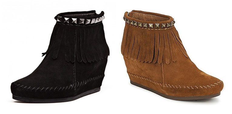 FRINGED ANKLE BOOTS