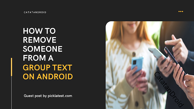 How to remove someone from a group text on Android