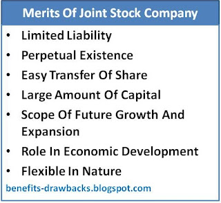 advantages joint stock company