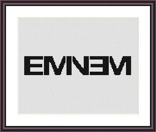 Eminem cross stitch pattern - JPCrochet