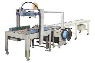 Automatic Carton Taping and Strapping Combo Machine