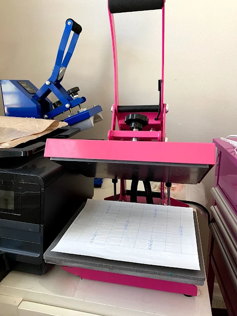 pink heat press, heat press, heat press machine, cameo 4, sawgrass