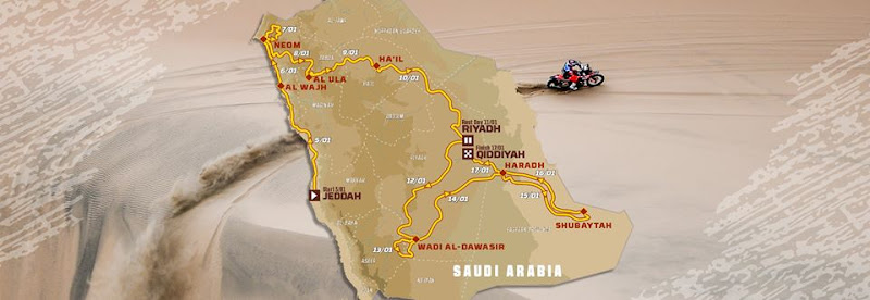 Así será el recorrido del primer Dakar en Arabia