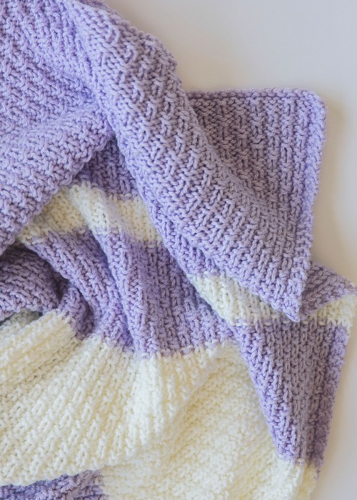 Easy Knit Baby Blanket - Free Pattern