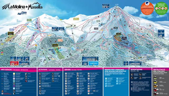 Mapa de pistas Alp 2500