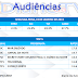 Audiências- Segunda-feira, 19 de janeiro de 2015