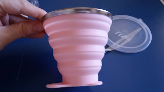 Avon foldable cup for water to carry in the purse