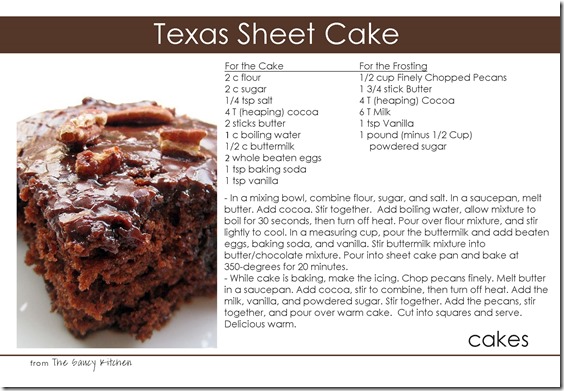 Texas sheet cake copy