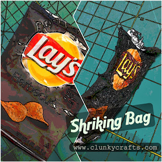 http://www.clunkycrafts.com/2013/10/epic-fail-shrinking-chip-bag.html