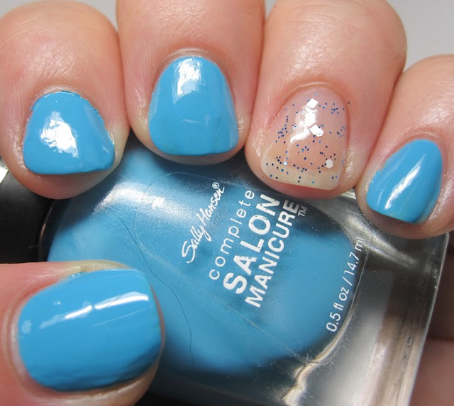 Sally Hansen's The Sky's the Limit with accent of EDC Princess