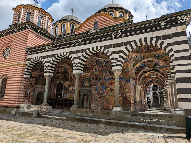 East portico, Rila Monastery, Bulgaria