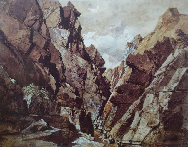 Le passage des Portes de fer, de Constantine à Alger. 1841 par Adrien Dauzats