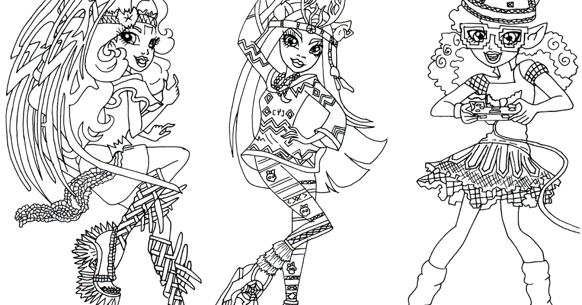 Download Free Printable Monster High Coloring Pages: Brand Boo ...