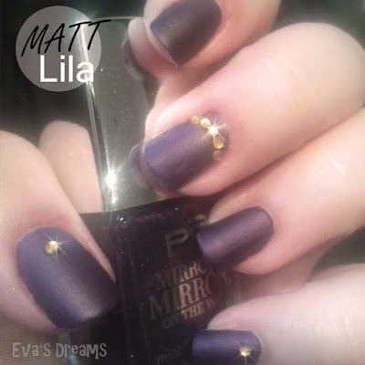 Nails of the week: Mattes Lila mit goldenen Highlights