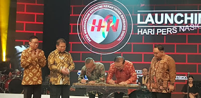 Ketum PWI dan Gubernur Jawa Timur Tandatangani Kerjasama Pelaksanaan Hari Pers Nasional (HPN)