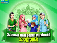 DP BBM dan WA Hari Santri Nasional Elegan