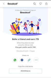 Bewakoof Refer a friend,Bewakoof Referral Code "ROHRN2L4",Bewakoof Referral Code