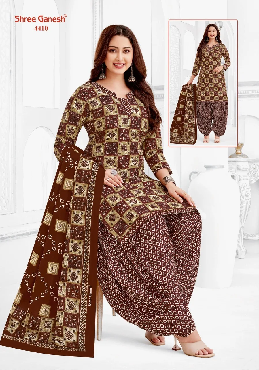 Vidhi Vol 1 Shree Ganesh Readymade Cotton Patiyala Suits