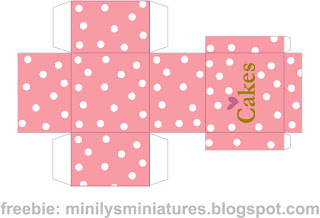 "minilys miniatures" "cakes" "printable box" 1:12