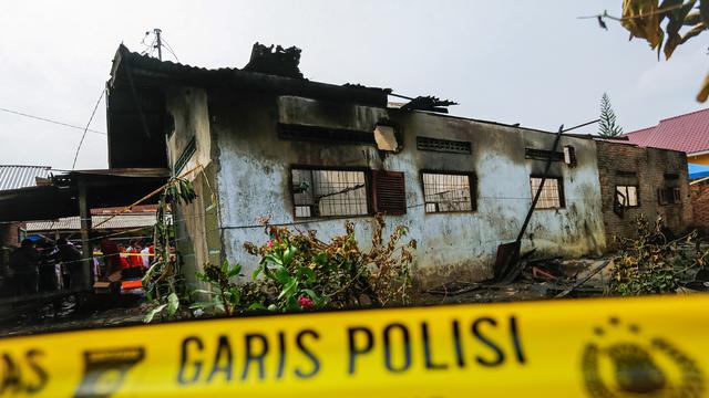 Polres Binjai Tahan Pengusaha Pabrik Mancis Terbakar di Kabupaten Langkat