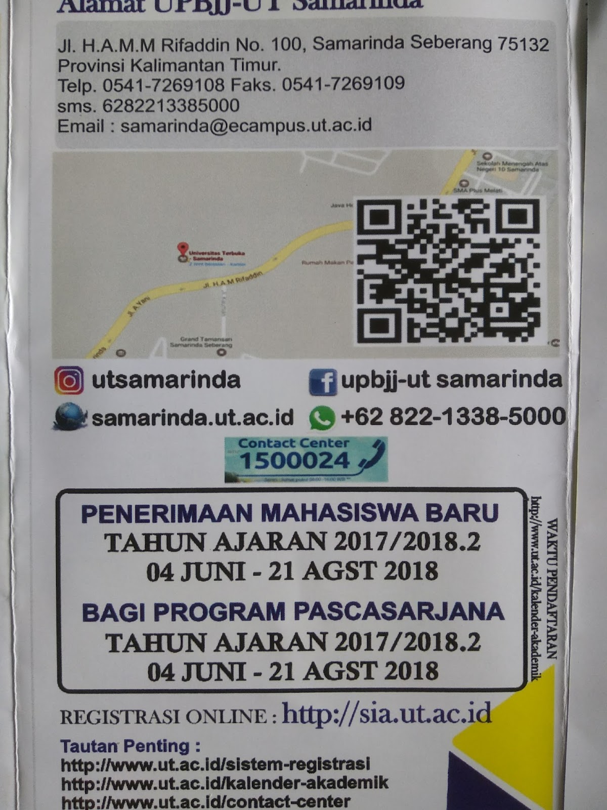 periode pendaftaran mahasiswa baru universitas terbuka 2018 2019