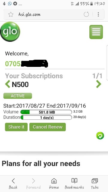 how to activate glo 200% data bonus with quickteller